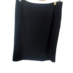 Gianni Versace Couture Black Wool Pencil Skirt Medusa Lining IT 42 Made in Italy